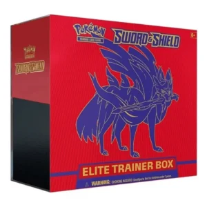 swordandshieldbase_16 (1) Pokemon TCG, Sword & Shield, Elite Trainer Box, Zacian, Pokémon V, VSTAR Cards, Booster Packs, Energy Cards, Dice, Coin, Collector’s Box, Trading Card Game, Collector Set, Deck-Building, Pokemon Accessories, Authentic Pokemon Cards