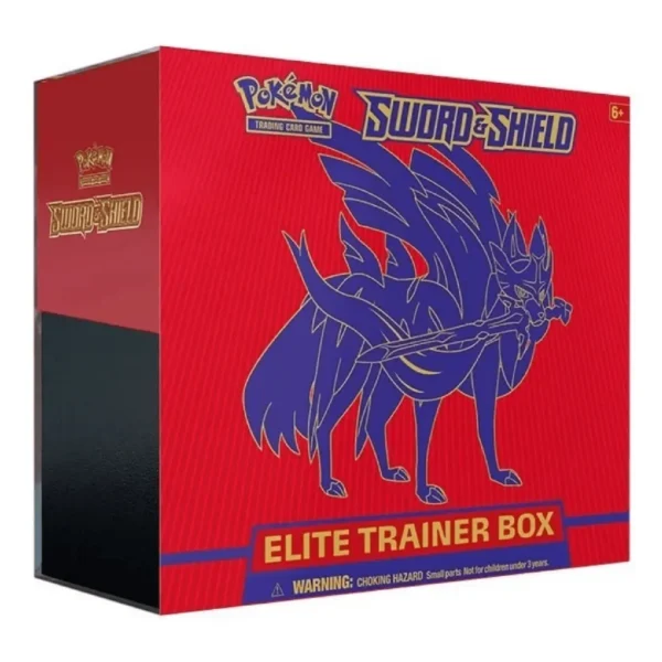 Pokemon TCG, Sword & Shield, Elite Trainer Box, Zacian, Pokémon V, VSTAR Cards, Booster Packs, Energy Cards, Dice, Coin, Collector’s Box, Trading Card Game, Collector Set, Deck-Building, Pokemon Accessories, Authentic Pokemon Cards