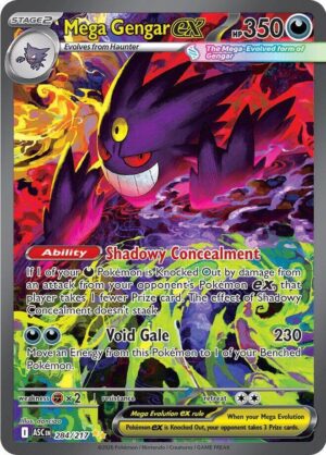 Pokémon TCG, Mega Gengar ex, Ascended Heroes, SIR Pokémon card, Pokémon holo card, rare Pokémon cards, Pokémon collectors, Gengar Pokémon
