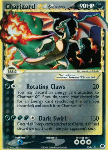 Pokemon Charizard Gold Star Dragon Frontiers