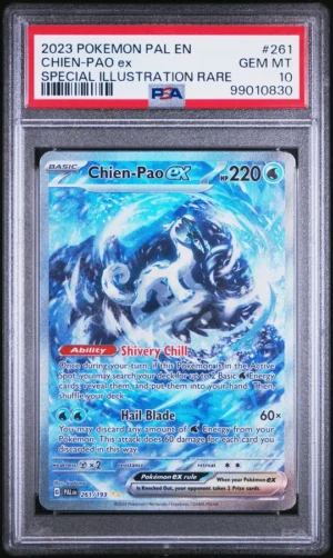 Shop Chien-Pao ex 261/193 PSA 10 from Paldea Evolved. Add this Gem Mint Special Illustration Rare featuring Legendary Chien-Pao to your collection. Shop Chien-Pao ex 261/193 PSA 10 from Paldea Evolved. Add this Gem Mint Special Illustration Rare featuring Legendary Chien-Pao to your collection.