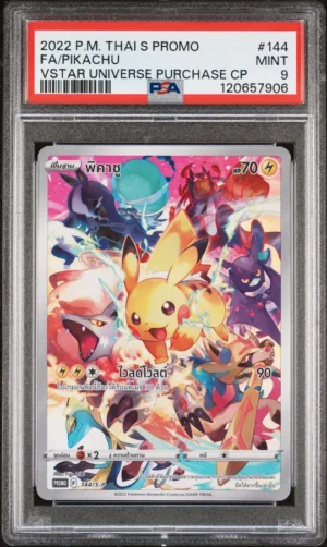 Pikachu VSTAR Universe Thai Promo 143/S-P PSA 9 Pikachu VSTAR Universe Thai Promo 143/S-P PSA 9