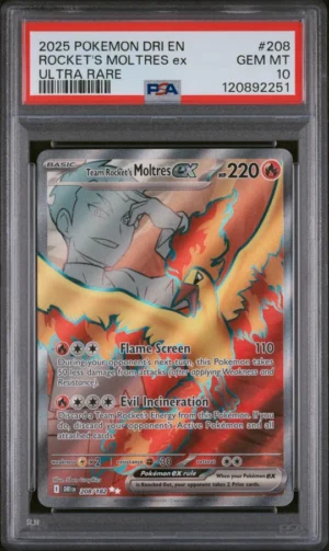 Team Rocket's Moltres ex PSA 10, Moltres ex 208/182 PSA 10, Team Rocket's Moltres 208/182, Destined Rivals Moltres PSA 10 Team Rocket's Moltres ex PSA 10, Moltres ex 208/182 PSA 10, Team Rocket's Moltres 208/182, Destined Rivals Moltres PSA 10
