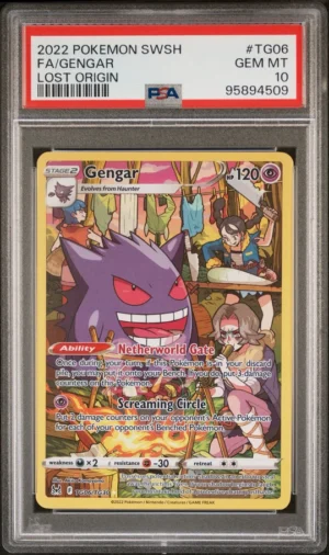 Gengar PSA 10, Gengar TG06 PSA 10, Gengar Lost Origin PSA 10, Gengar TG06/TG30
