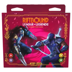 Riftbound Zed vs Shen, Zed vs Shen Showdown Starter Deck, Riftbound Zed Starter Deck, Riftbound Shen Starter Deck, Riftbound Vendetta, Vendetta Starter Deck, Riftbound Showdown Starter Deck, Zed Riftbound, Shen Riftbound, Zed vs Shen, Riftbound TCG, League of Legends TCG, League of Legends Trading Card Game, Riftbound Starter Deck, Riftbound Sealed Product, Riftbound Collectibles, TCG Starter Deck, Sealed TCG,